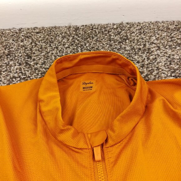 Rapha Pro Team Training Jersey S/S Cycling Shirt Orange Womens Medium Full Zip - Picture 3 of 8
